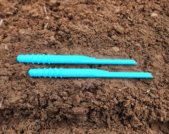 Double Pack- DIBBY XL - Garden Tool, Dibber, Dibbler, Seed Sowing Tool, Transplant Seedlings, Graduated Depth Markings (Patent Pending)