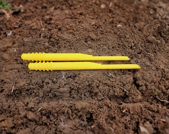 Double Pack- Little Dibby Garden Tool - Dibber, Dibbler, Seed Sowing Tool, Transplant Seedling, Graduated Depth Markings(Patent Pending)