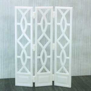 Room Divider French Partition - Dollhouse Miniature 1:12 Miniature Dollhouse Furniture