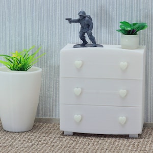 Dresser - Dollhouse Miniature 1:12 Miniature Dollhouse Furniture