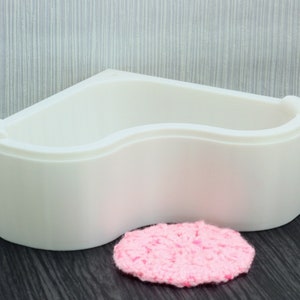 Heart Bathtub - Dollhouse Miniature 1:12 Miniature Dollhouse Furniture