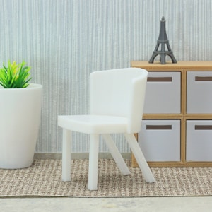 Modern Dining Chair - Dollhouse Miniature 1:12 Miniature Dollhouse Furniture
