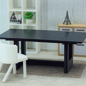 Cubik - Modern Dining Table - Dollhouse Miniature 1:12 Miniature Dollhouse Furniture