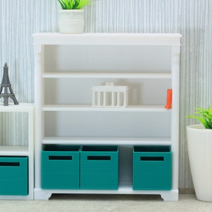 Sideboard Bookshelf - Dollhouse Miniature 1:12 Miniature Dollhouse Furniture