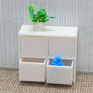 Wave Pattern Cubes for [ Storage Combination 'Mix and Match' ] | Dollhouse Miniature 1:12 Scale | Dollhouse Furniture