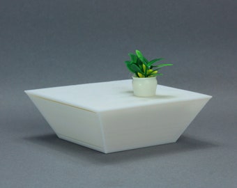Inverted Pyramid Coffee Table - Dollhouse Miniature 1:12 Miniature Dollhouse Furniture