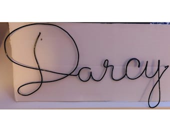Personalised name wire word art sign | wall decoration | custom & handmade wall hanging home decor | wire wall art | wire words