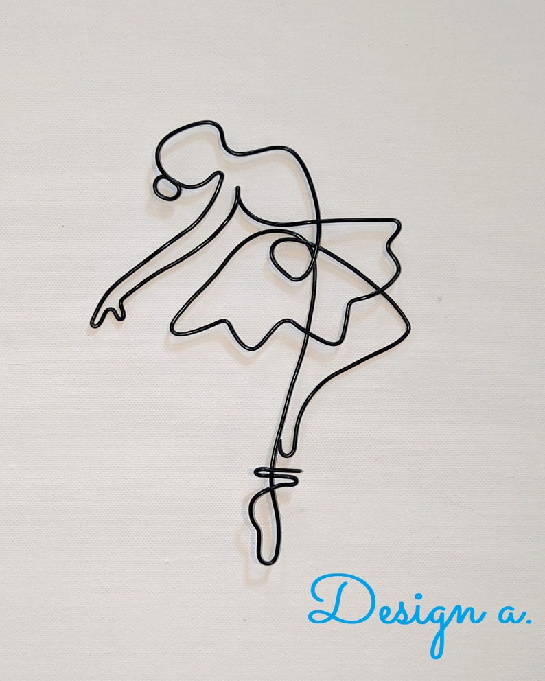 Ballerina Wire Wall Art | Custom Handmade Wall Decoration | Home Decor ...