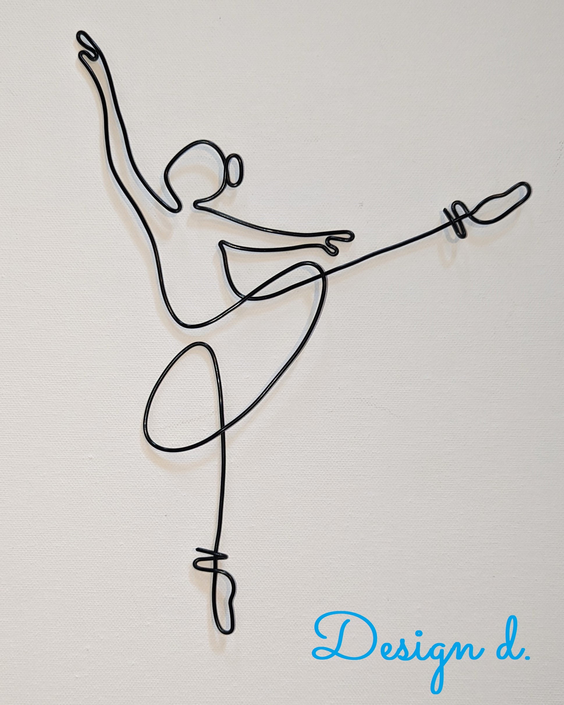 Ballerina Wire Wall Art | Custom Handmade Wall Decoration | Home Decor ...