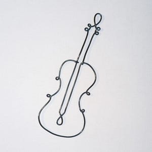 Cello wire wall art | Handmade musical instrument decor | gift for cellist, musician, music lover, classical lover viola violin violoncello