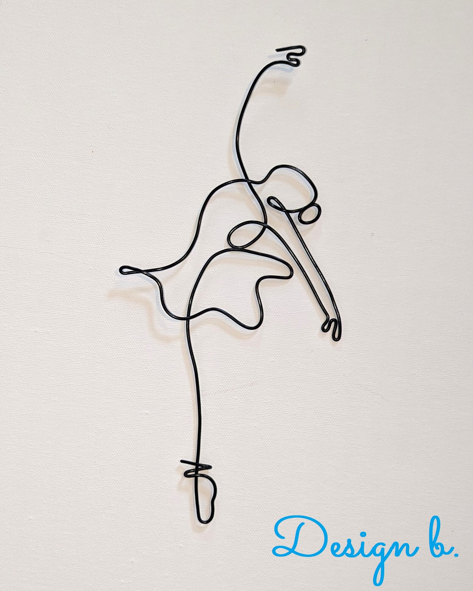 Ballerina Wire Wall Art | Custom Handmade Wall Decoration | Home Decor ...