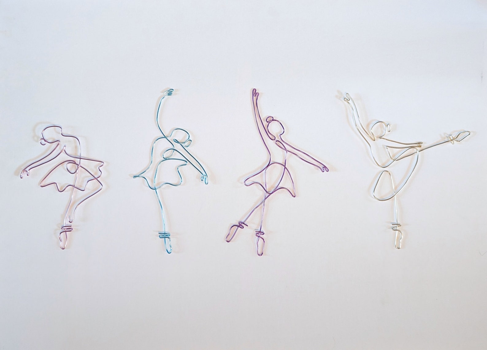 Ballerina Wire Wall Art | Custom Handmade Wall Decoration | Home Decor ...
