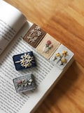 Personalized Floral Felt Bookmark: Hand Embroidered Magnetic Page Holder product logo