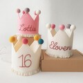 Personalized Dog Birthday Crown: Handmade Felt Party Hat product logo