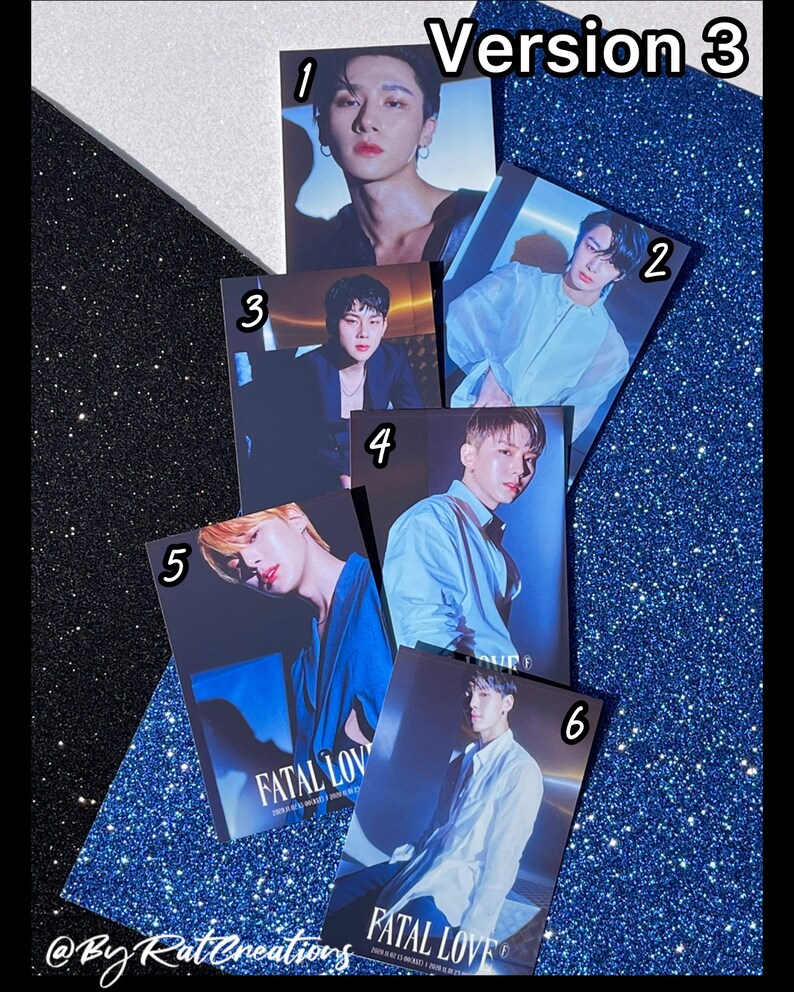 MONSTA X Fatal Love Unoffical Photocards