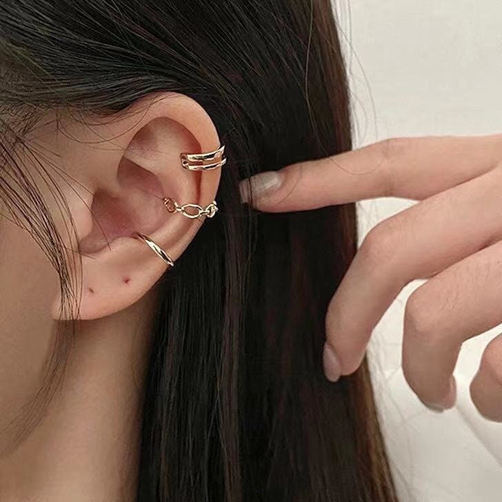 Set of 3 Ear Cuffs Ear Cuff No Piercing Gold Ear Cuffs Etsy
