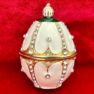 Handgemachte Schmuckkästchen mit Swarovski-Kristallen, Ringkästchen
