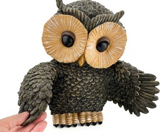 Handmade Owl Figurine: Wall Hanging for Academic Success