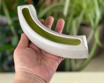 Stickers holder: Gray & Lime Curved Holder