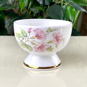Fenton China Vase, Kleine Vase aus England mit Blumendekor