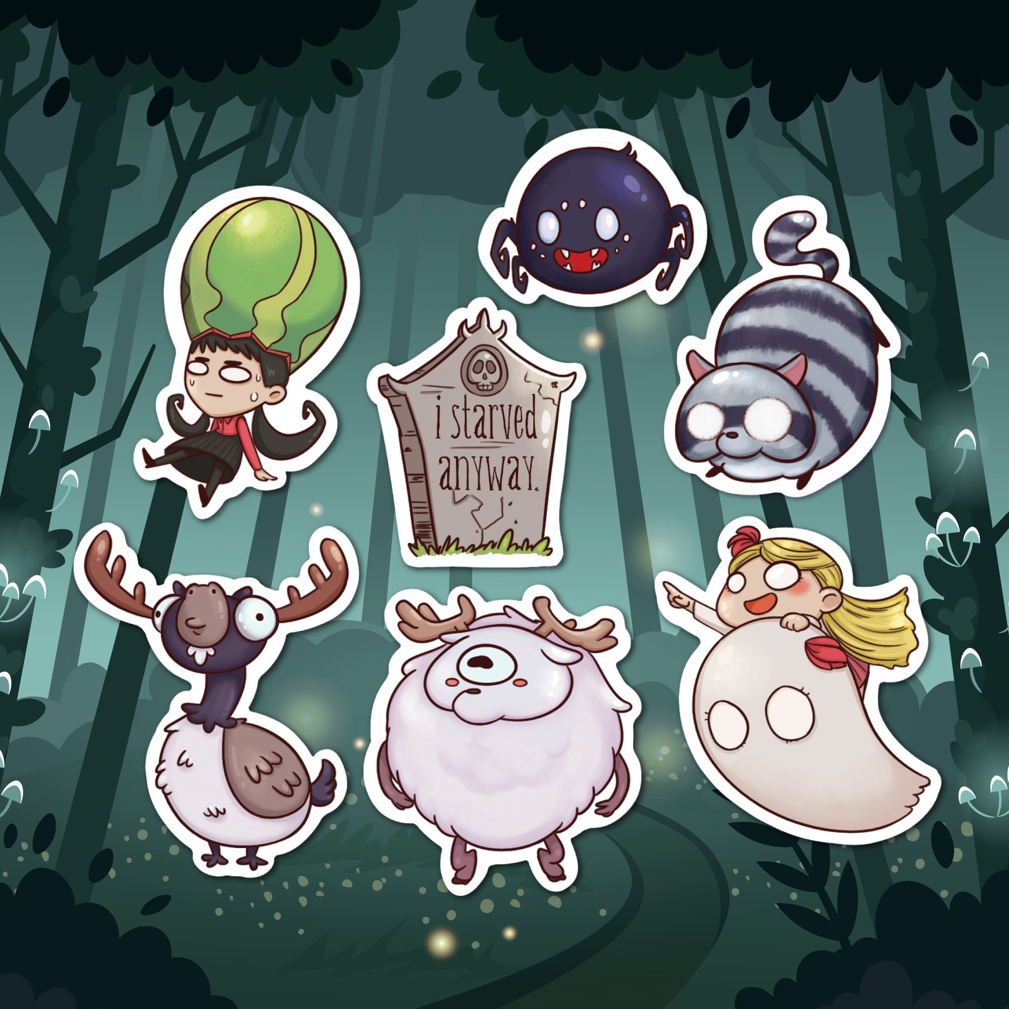 Don't Starve Together DST Game Fanart Sticker Pack Etsy.de