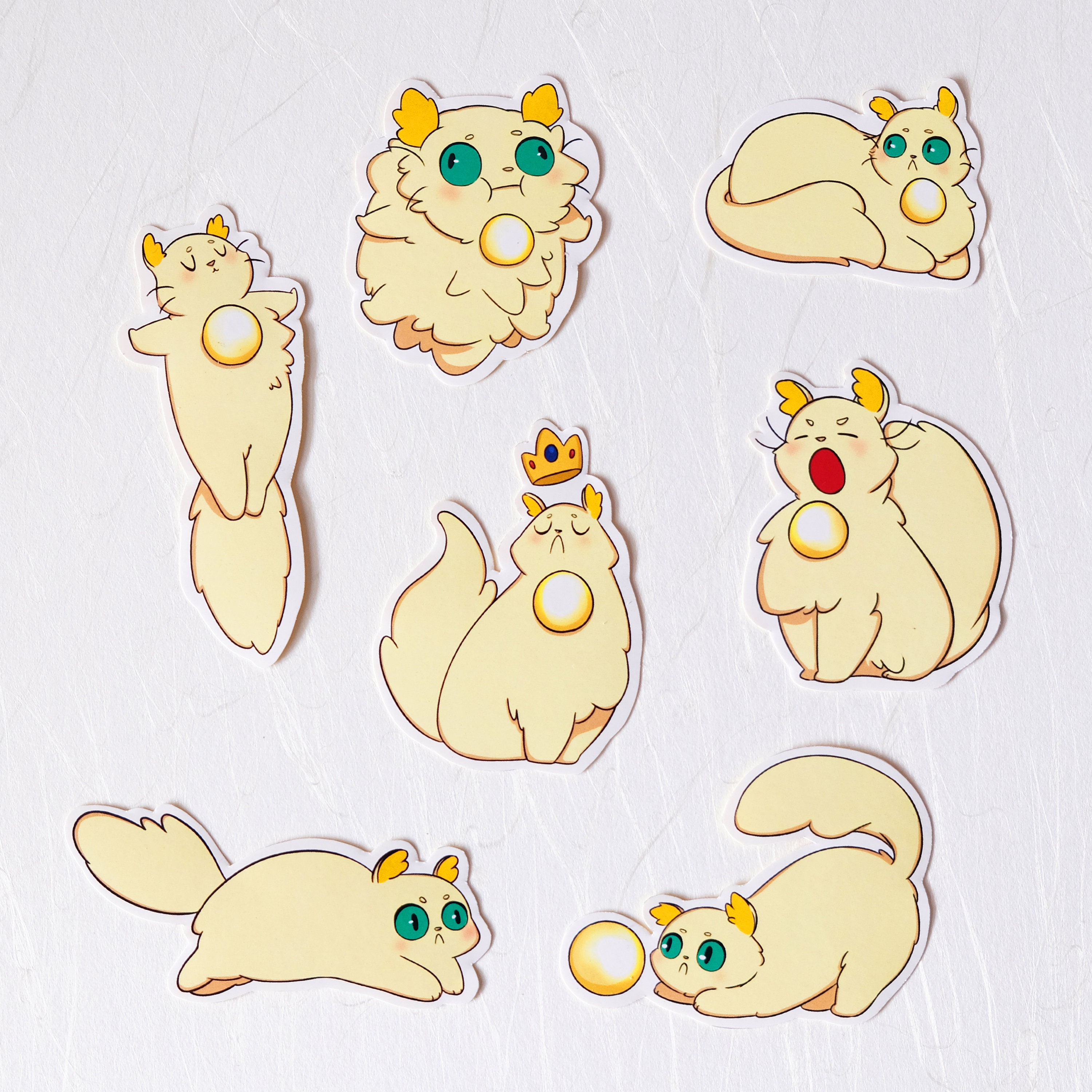 Kawaii Cute Cat Sticker Spiritfarer Daffodil Game Illustration Etsy