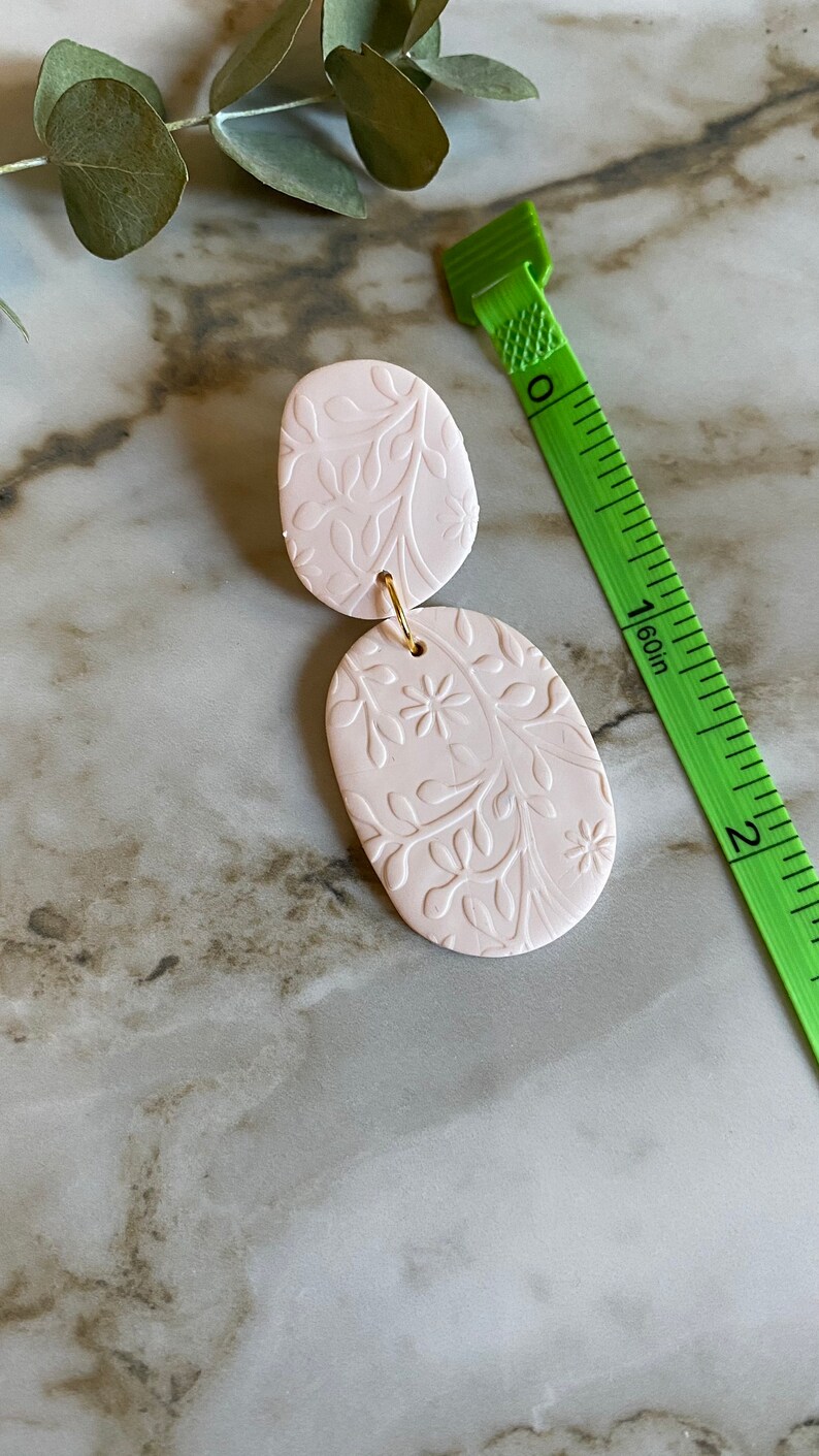 Noah earrings Polymer clay earrings clay earrings floral accessories nickel free polymer clay boho gift for her