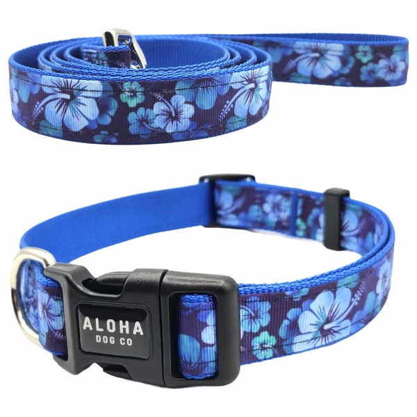 Hawaiian Tropics Combo Set Leash & Collar