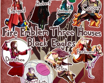 Fire Emblem Three Houses: Black Eagles-klistermärken