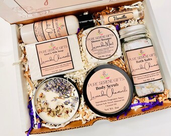 Self Care Gift Box for Women| Thank you gift| Spa Gift Box for Her| Birthday Gift| Pamper Gift| Thinking of You Gift| Black Owned Gift Box|