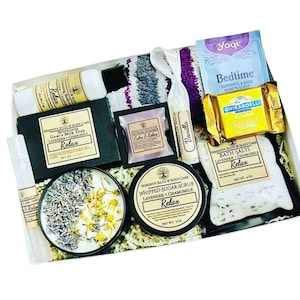 Clearance Black Owned Self Care Gift Box – Birthday Gift, Thank You or Thinking of You Spa Box – Relaxation Gift for Women, Pamper Gift Box