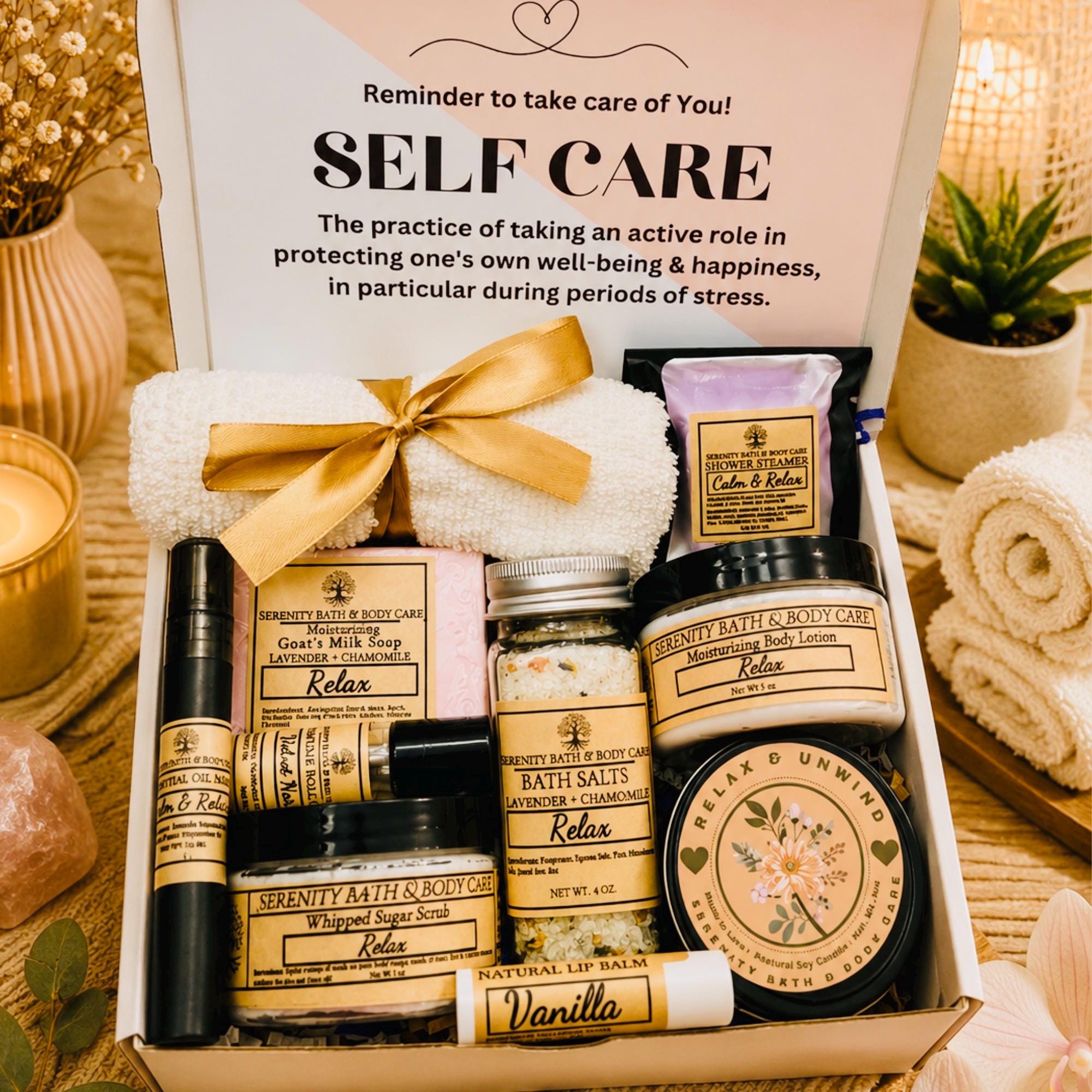 Self-Care Package for Women, Cozy Comfort, Birthday, Thinking of You, Thank You, Sympathy Basket, Christmas Gift for Mom, Sister, Coworker