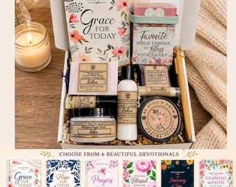Christian Gifts for Her, Devotional Gift Box for Women, Faith Care Package, Encouragement Gift, Birthday, Christmas, Thinking of You