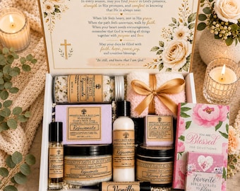 Christian Gifts for Her, Devotional Gift Box for Women, Faith Care Package, Encouragement Gift, Birthday, Christmas, Thinking of You