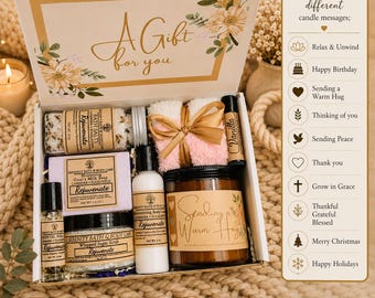 Spa Gift Box for Women, Self Care Gift for Her, Birthday Gift, Christmas Gift, Thinking of You Gift, Relax Care Package, Stress Relief Gift