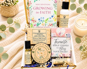 Christian Gifts for Her, Devotional Gift Box for Women, Faith Care Package, Encouragement Gift, Birthday, Christmas, Thinking of You