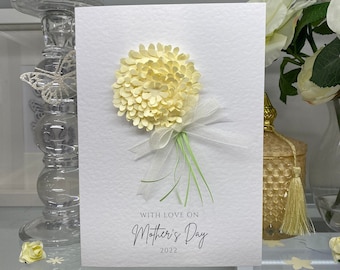 Mother's Day Card, Luxury Mother's Day Card, Special Mother's Day Card, Floral Card, 3d Card, Card For Mum, Mummy Card, Step Mum Card, Mom