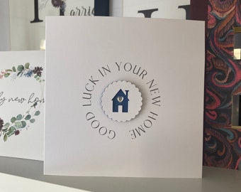 New Home Card, New House Card, Greeting Card, Little House Design, 3D Cut Out Card, First Home Card, Moving In Card, House Warming Card