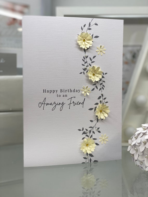 Friend Happy Birthday Card Amazing Friend Birthday Card - Etsy
