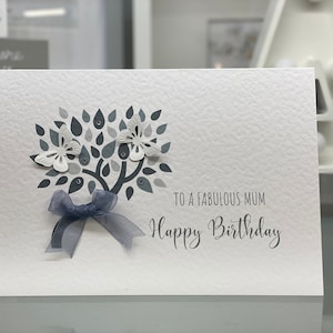 Happy Special Birthday Card, 21e, 30e, 40e, 50e, 60e, 70e, 80e, 90e verjaardagskaart, aandenken, luxe verjaardagskaart, edelstenen en strik