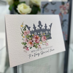 Muttertagskarte, Luxus-Muttertagskarte, spezielle Muttertagskarte, Blumenkarte, 3D-Karte, Karte für Mama, Mamakarte, Stiefmutterkarte, Mama