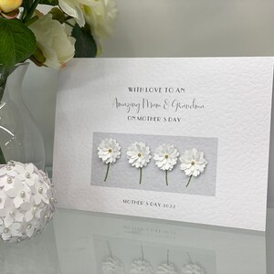 Increíble tarjeta del día de la madre feliz de mamá y abuela, tarjeta del día de la madre, tarjeta del día de la madre de la abuela, tarjeta del día de la madre hecha a mano