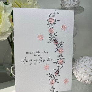 Grandma Happy Birthday Card, Amazing Grandma Birthday Card, Special Card, Granny Card, Bumble Bee Card, Luxury Grandma Birthday Card, Bees