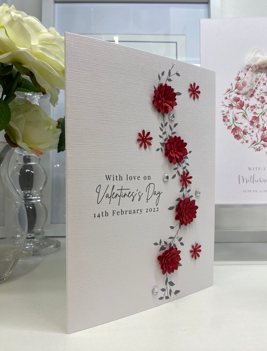 Valentine's Day Card for Her, Valentine's Card for Him, Luxury Card ...