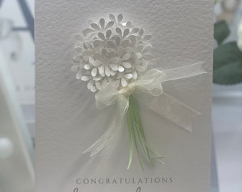 Personalisierte Hochzeitskarte, Luxus Hochzeitskarten, Spezielle Andenken Karte, 3D Hochzeitskarte, 2022 Hochzeitskarte, Braut & Bräutigam Karte zum Rahmen