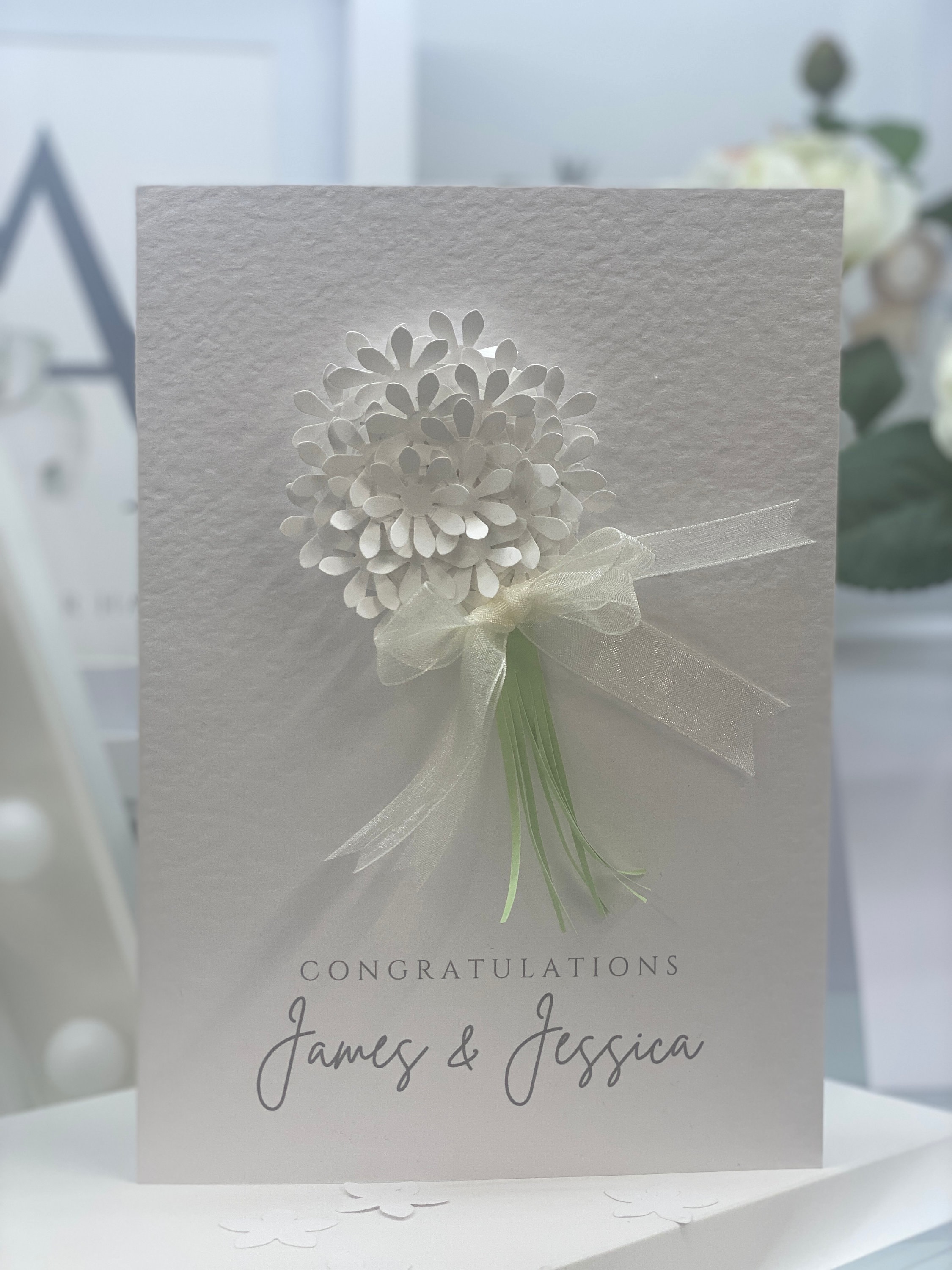 Personalised Wedding Card, Luxury Wedding Cards, Special Keepsake Card, 3d Wedding Card, 2022 Wedding Card, Bride & Groom Card To Frame