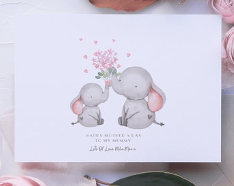 Mother's Day Card, First Mother's Day Card, Mummy on Mother's Day, Personalised Mother's Day Card,