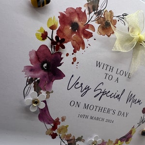 Muttertagskarte, handgemachte Muttertagskarte, spezielle Mama-Karte, 3D-Muttertagskarte, Papierblumenkarte, Karte für Mama, Mutter, Mumie,