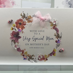 Muttertagskarte, handgemachte Muttertagskarte, spezielle Mama-Karte, 3D-Muttertagskarte, Papierblumenkarte, Karte für Mama, Mutter, Mumie,