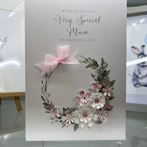 Muttertagskarte, handgemachte Muttertagskarte, spezielle Mama-Karte, 3D-Muttertagskarte, Papierblumenkarte, Karte für Mama, Mutter, Mumie,